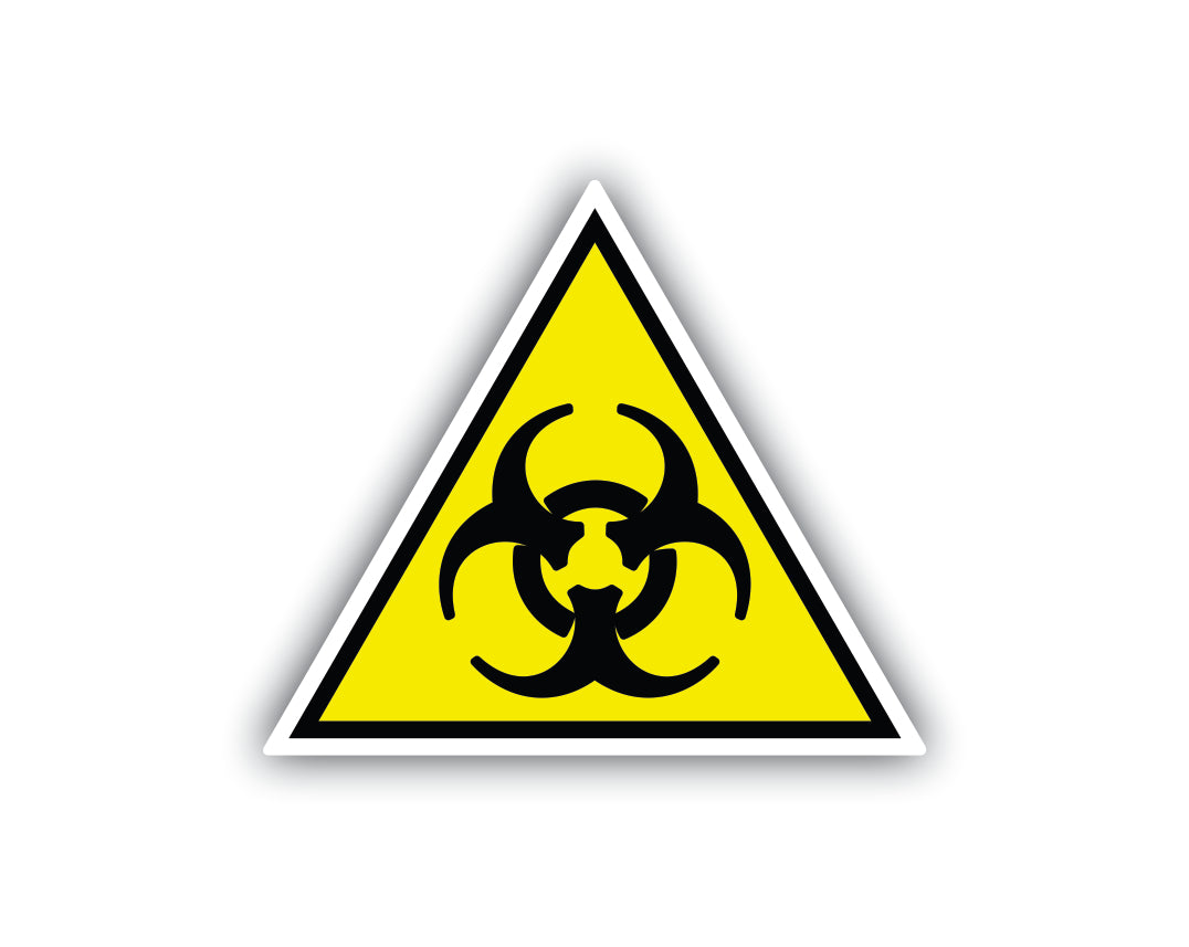 Bio Hazard Hard Hat Sticker Decal