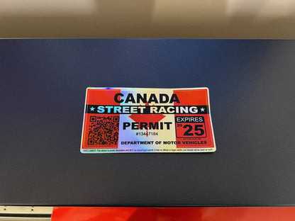 Car Street Racing Permit